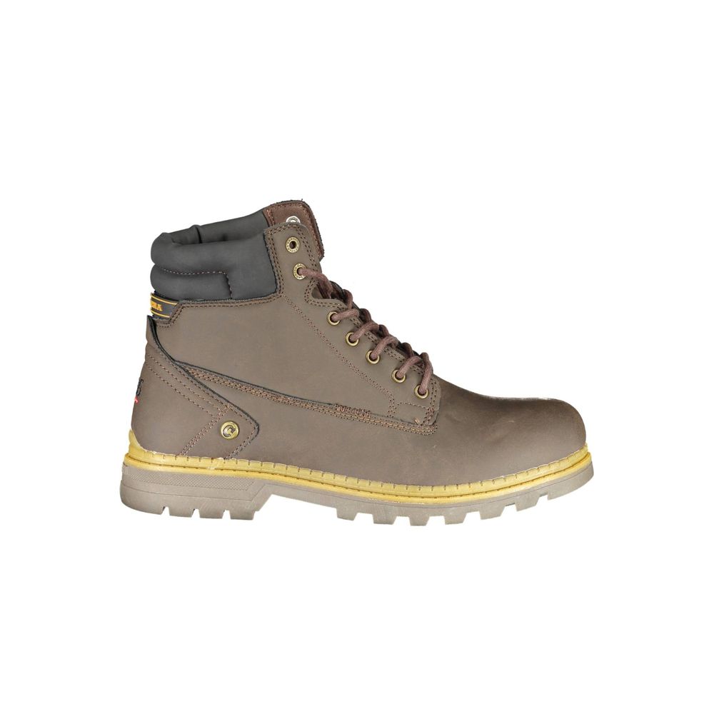 Brown Polyester Boot - ventzia
