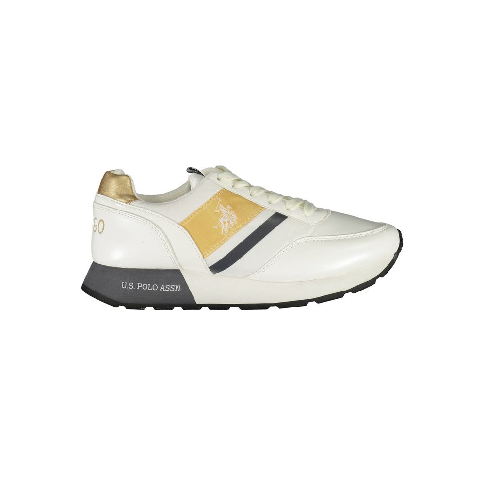White Polyester Sneaker - ventzia