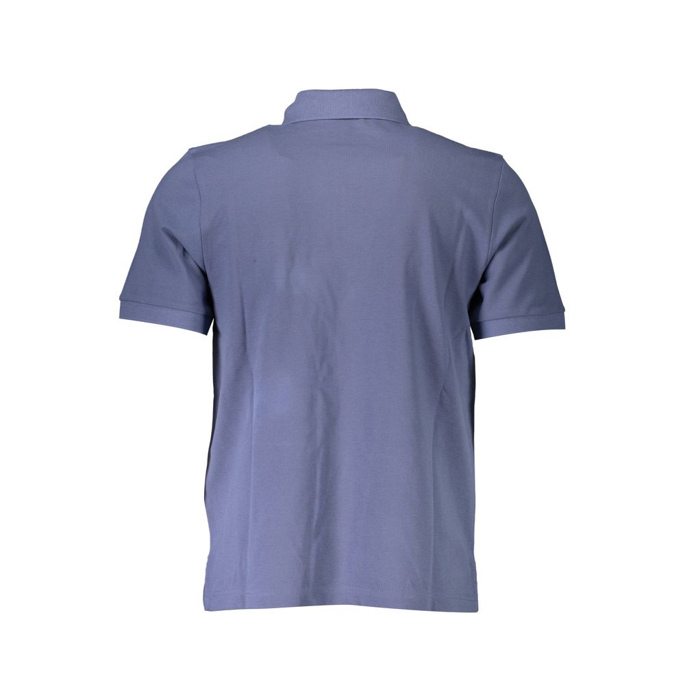 Blue Cotton Polo Shirt - ventzia