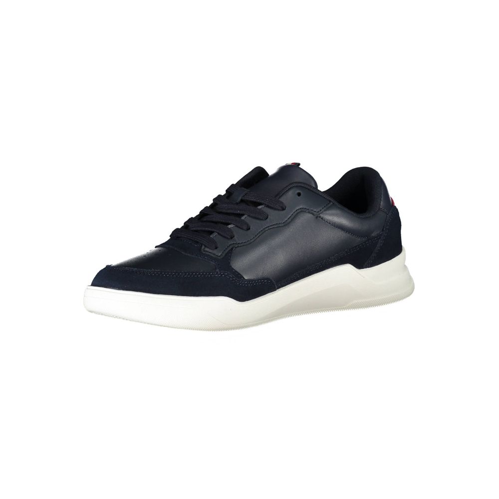 Blue Leather Men's Sneaker - ventzia