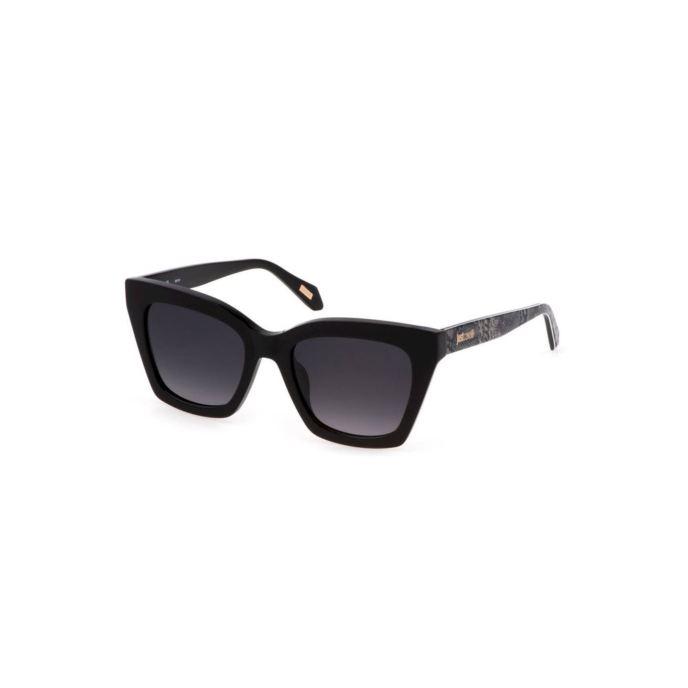 Black Plastic Women Sunglass - ventzia