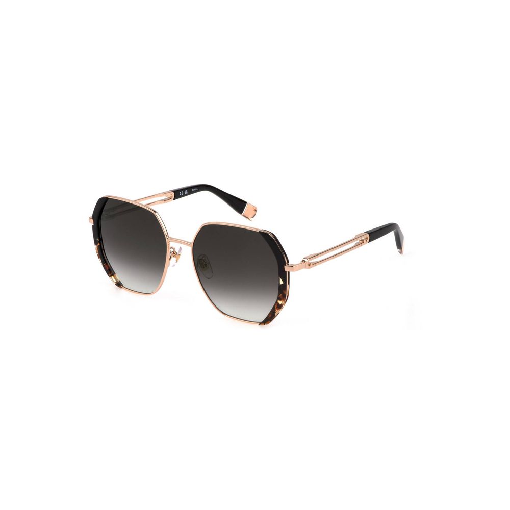 Gold Metal Women Sunglass - ventzia