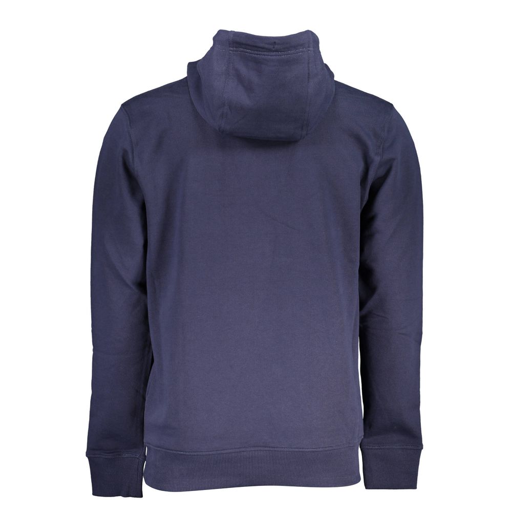 Blue Cotton Men's Hoodie - ventzia