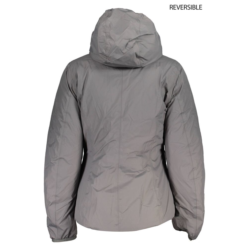 Gray Polyamide Jackets & Coat - ventzia