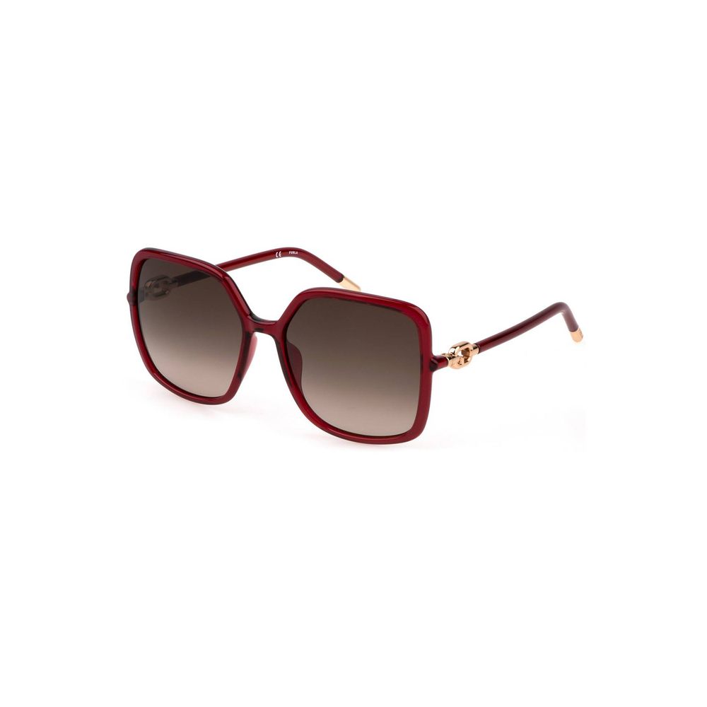 Red Polycarbonate Women Sunglasses - ventzia