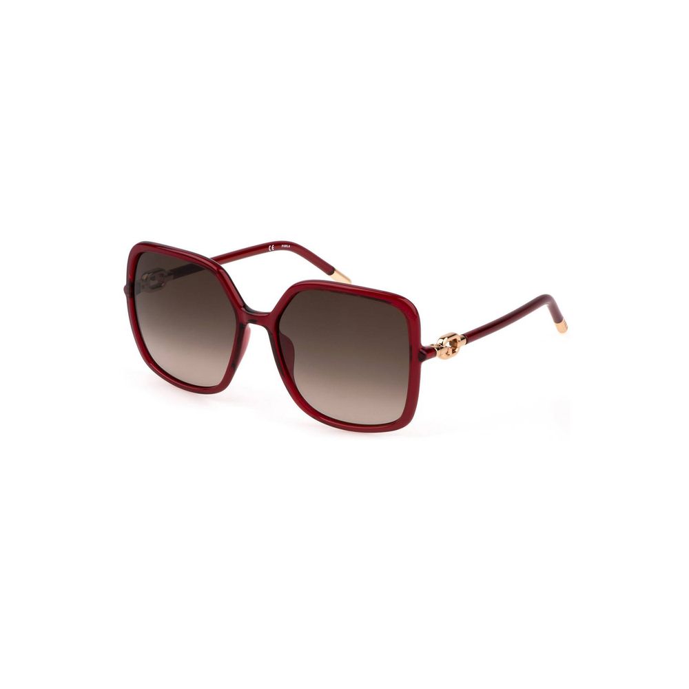 Red Polycarbonate Women Sunglasses - ventzia