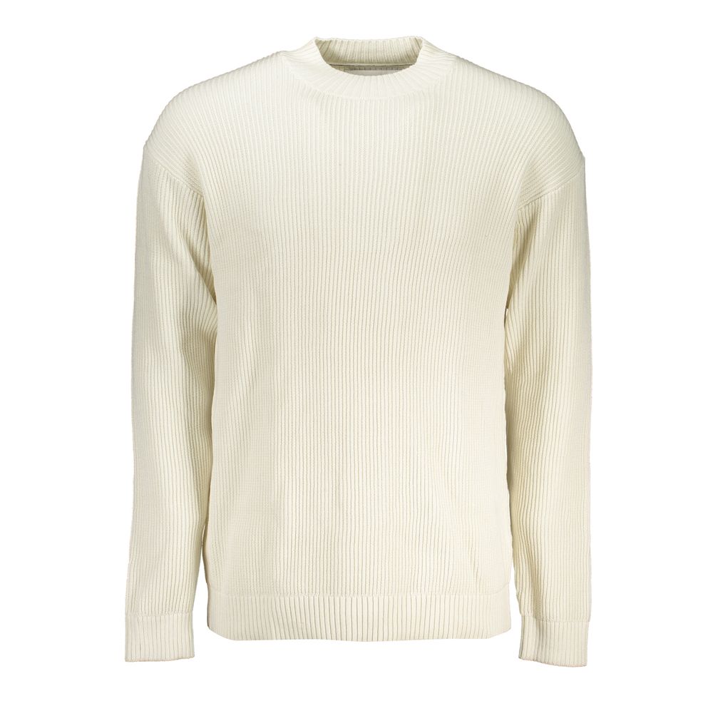 White Cotton Sweater - ventzia