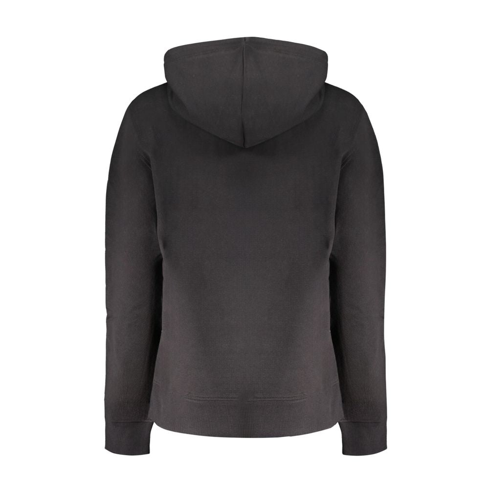 Black Cotton Women's Sweatshirt - ventzia