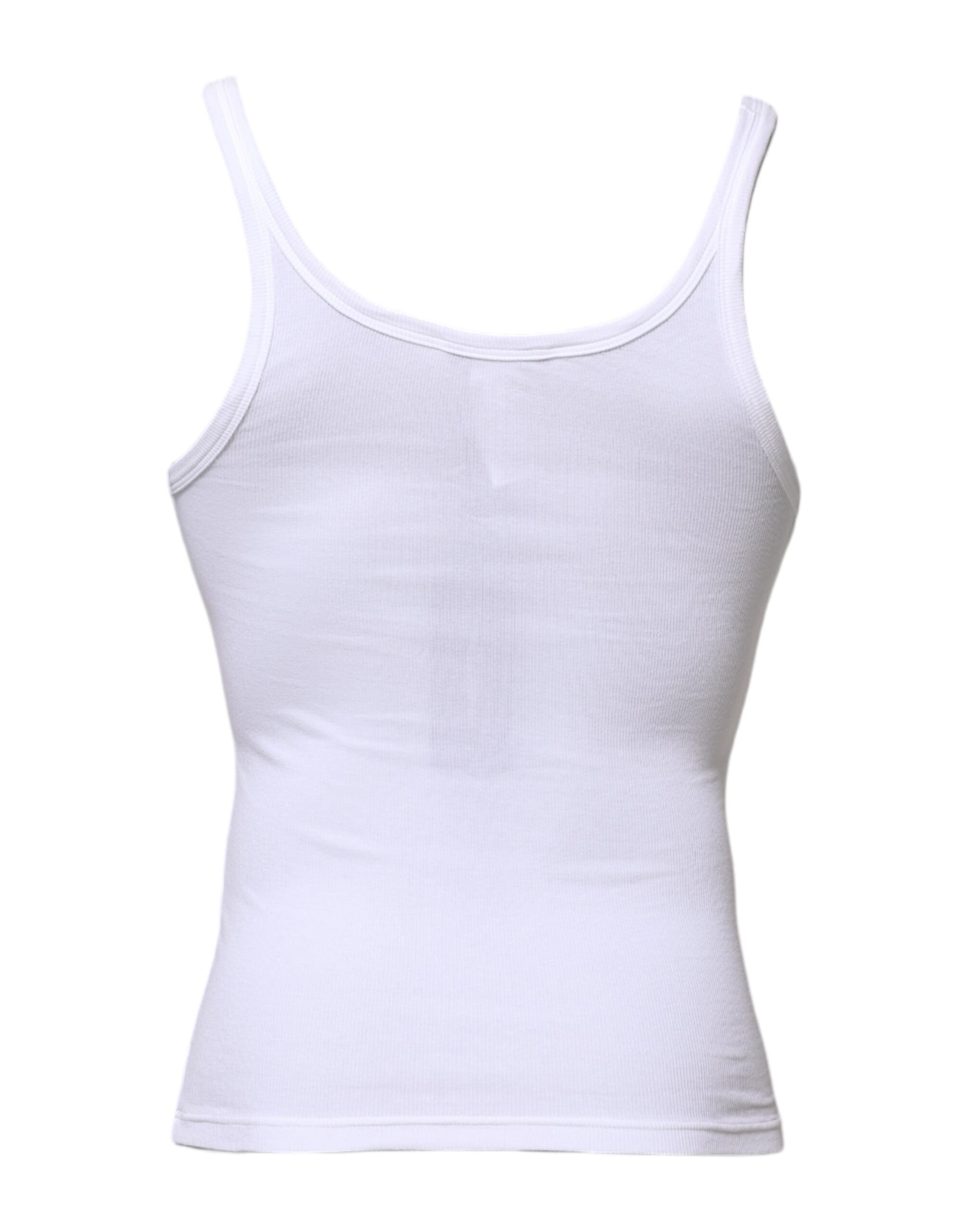 White Sleeveless Round Neck Men Tank T-shirt - ventzia