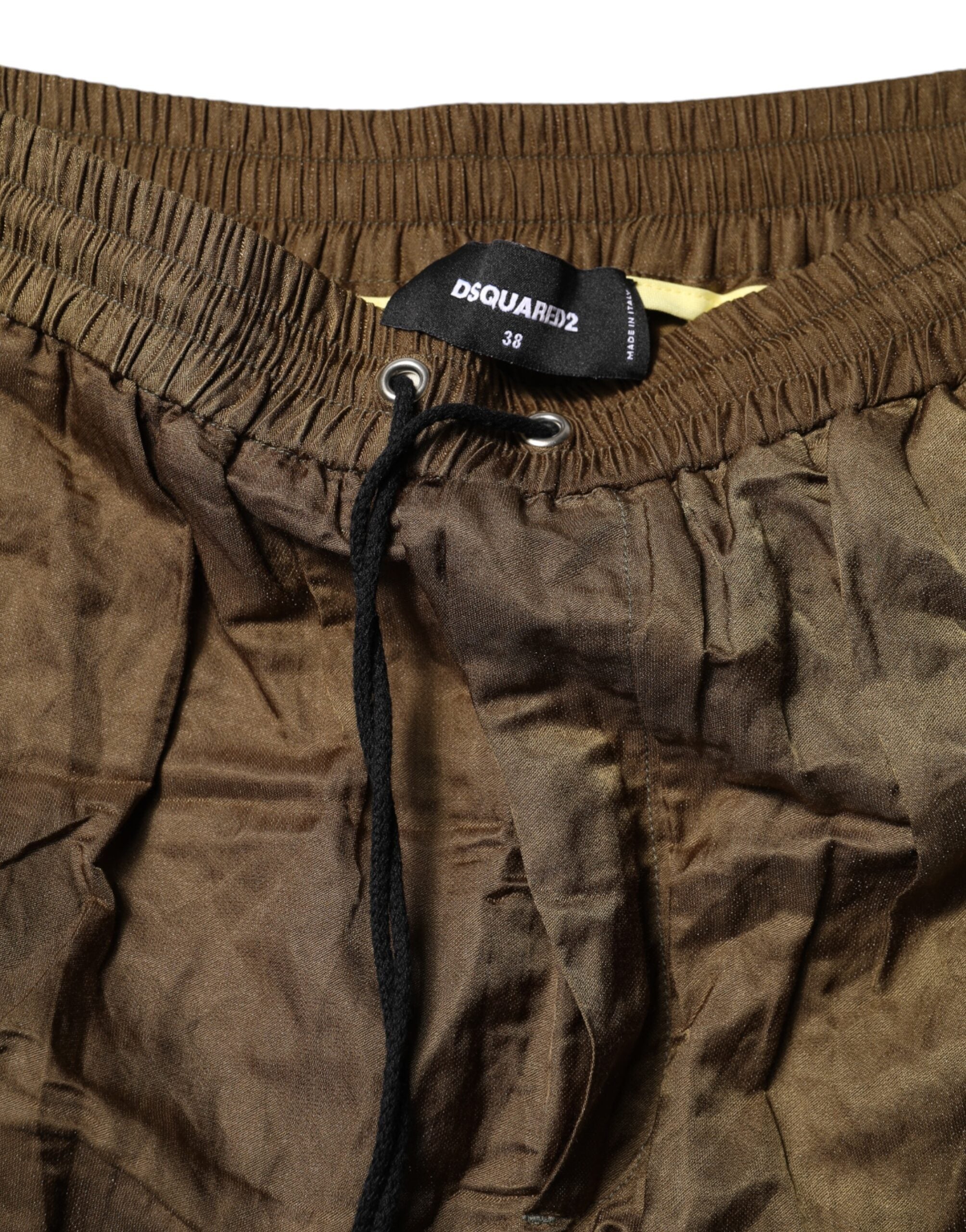 Brown Mid Waisted Women Sweatpants Pants - ventzia