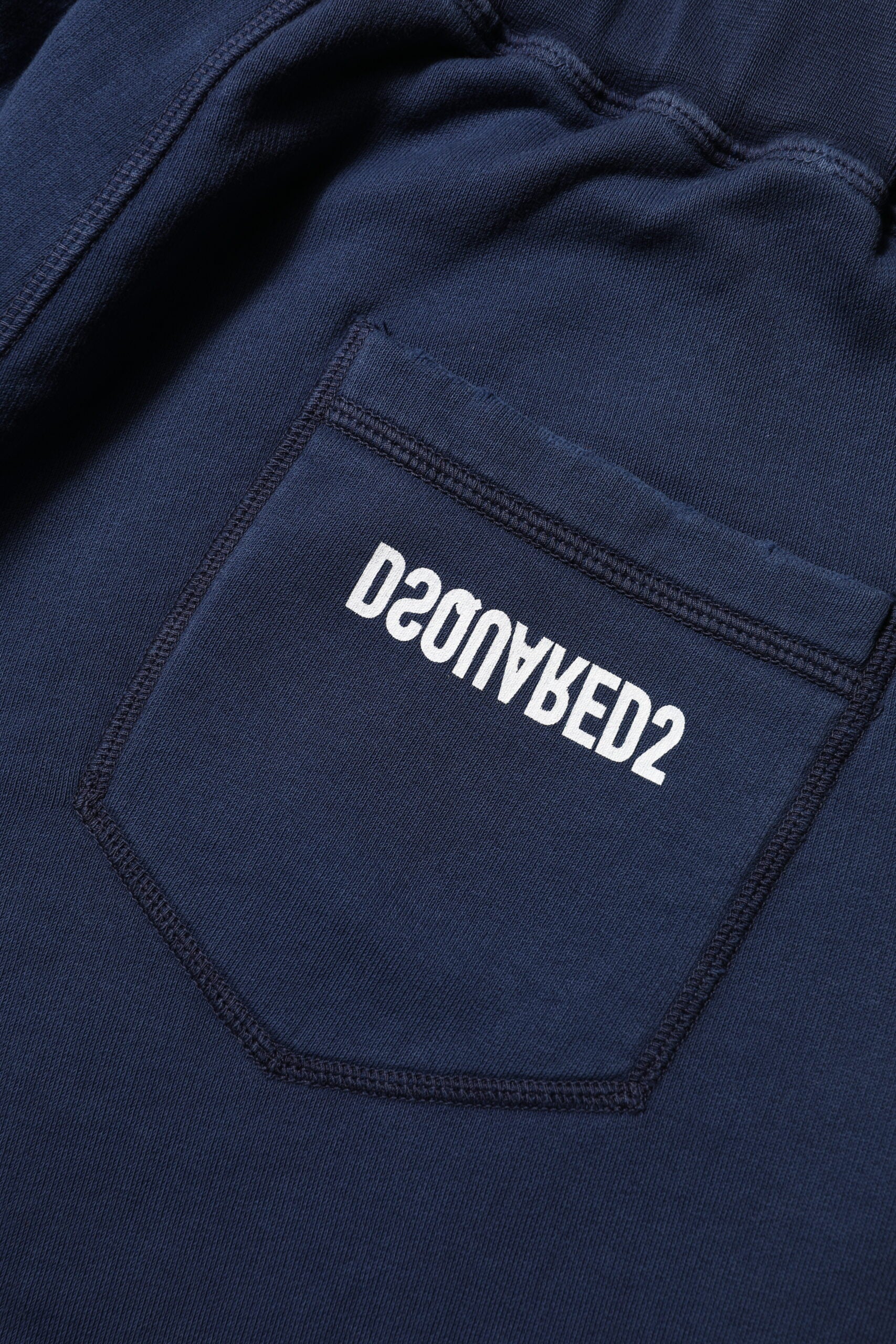 Blue Cotton Mid Waisted Jogger Pants - ventzia