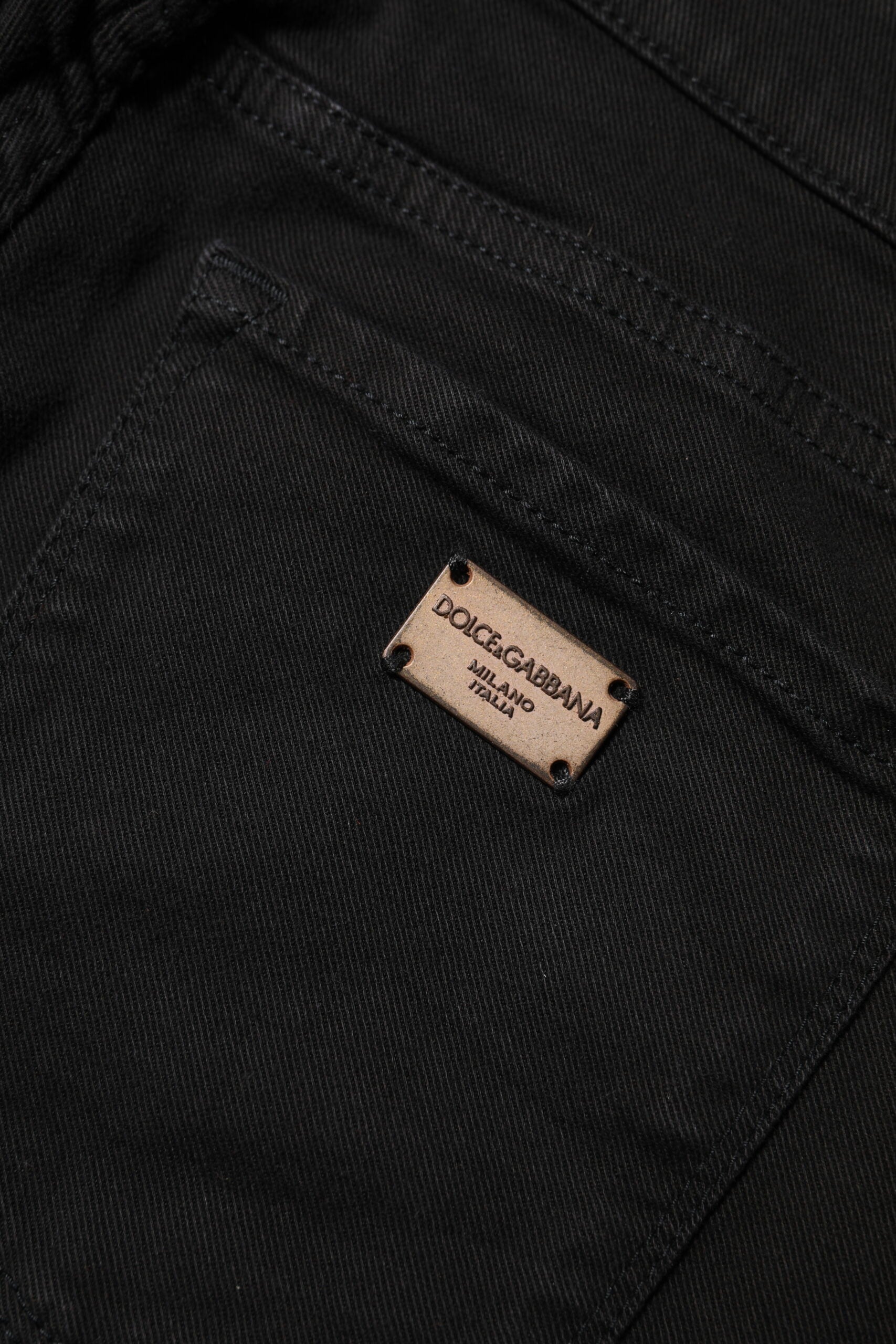 Black Cotton Skinny Mid Waist Denim Jeans - ventzia