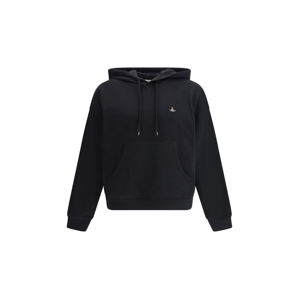 Black Cotton Sweatshirt - ventzia