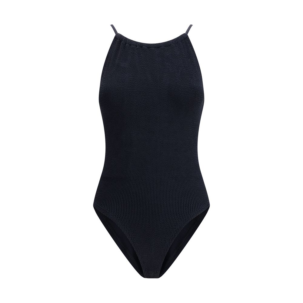 Black Polyamide One-Piece Swimsuit - ventzia