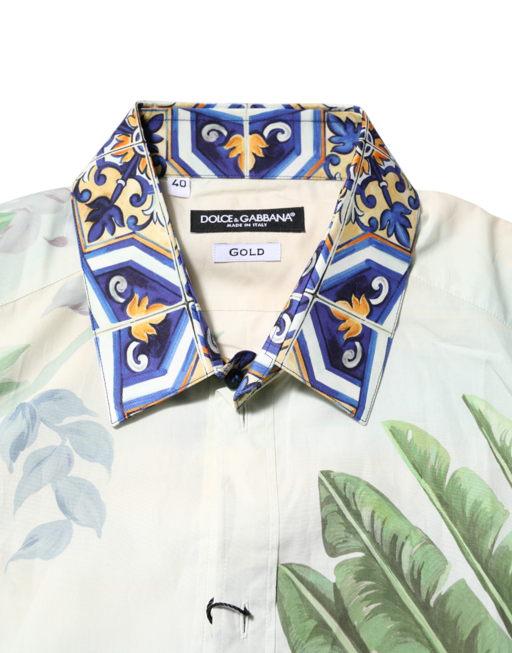 Multicolor Jungle Print GOLD Formal Shirt - ventzia