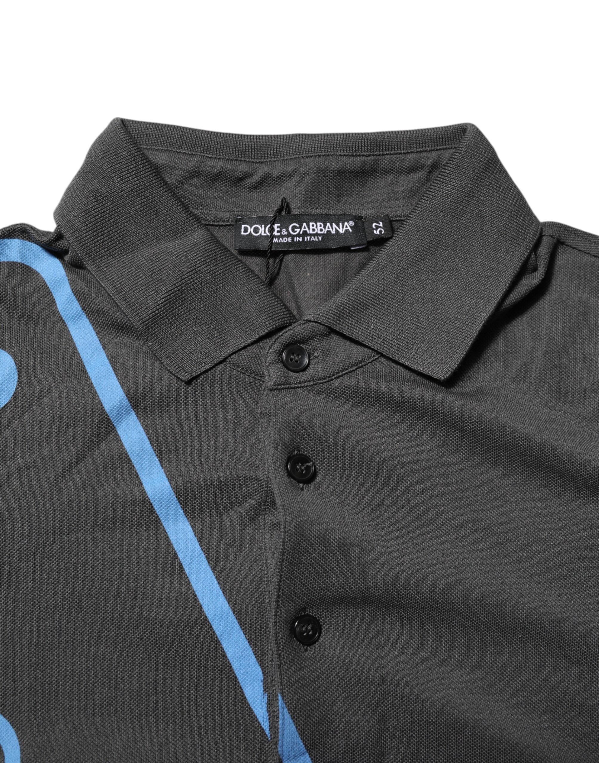 Dark Gray Short Sleeve Collared Polo T-shirt - ventzia