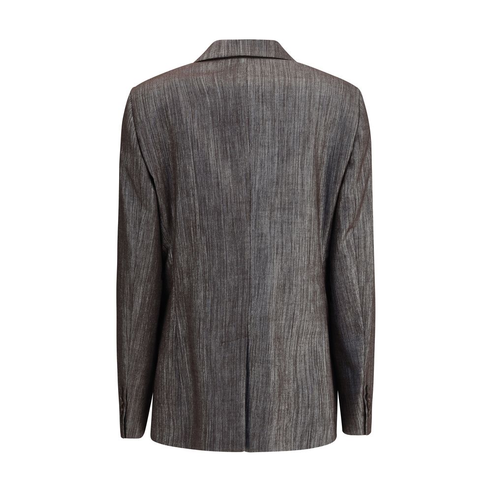 Bicolor Polyester Blazer - ventzia