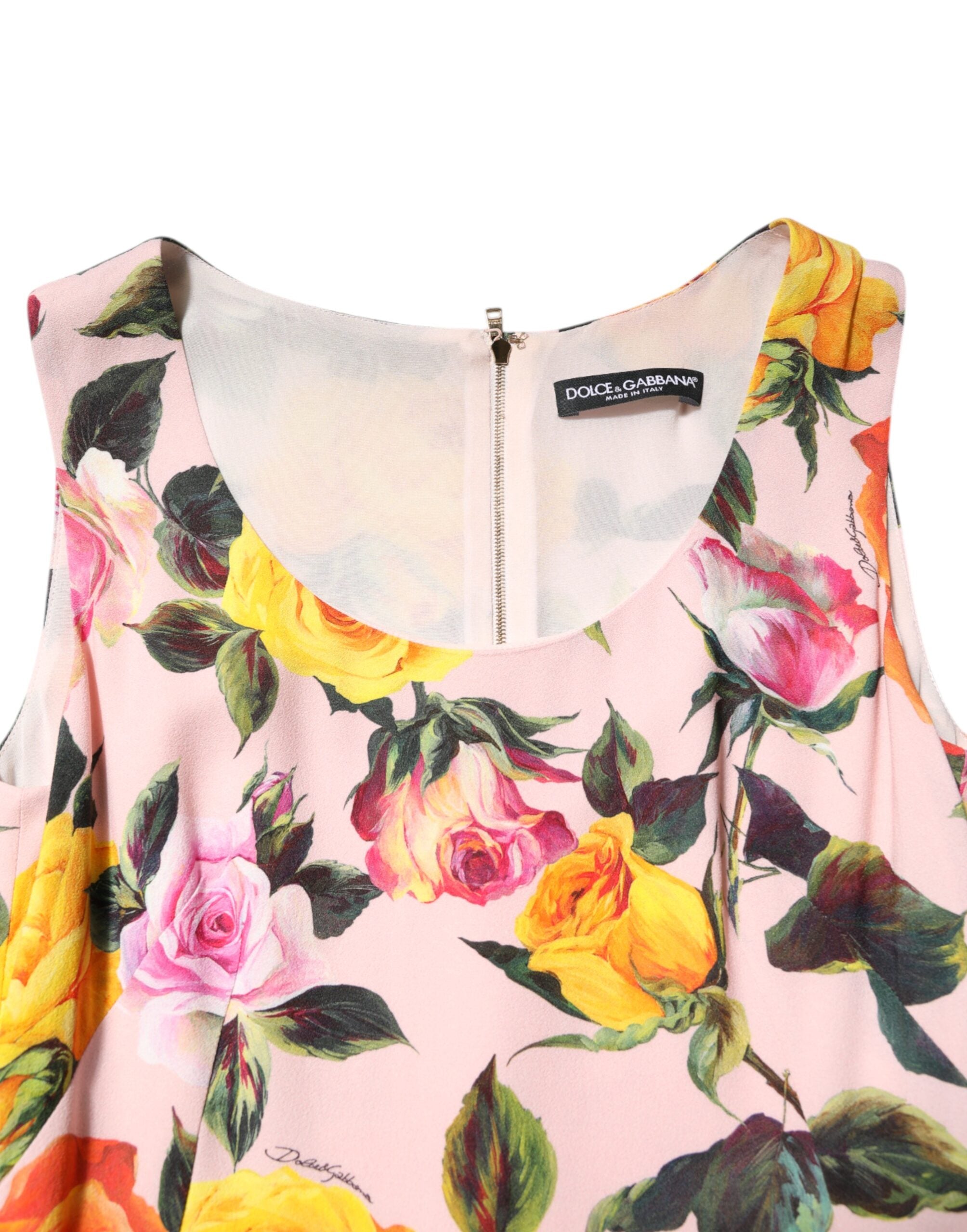 Multicolor Floral Knee Length Sheath Dress - ventzia