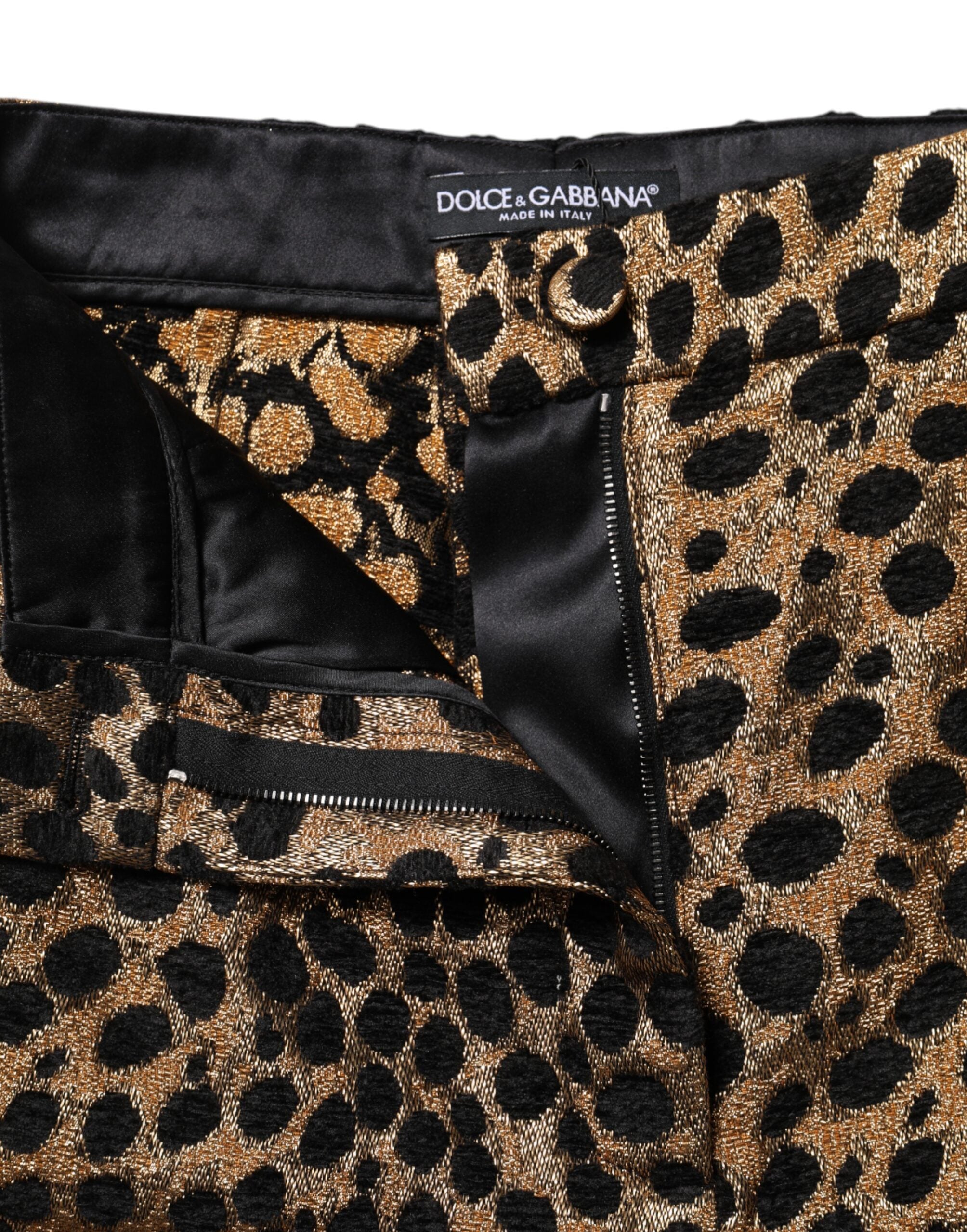 Brown Leopard High Waisted Hot Pants Shorts - ventzia