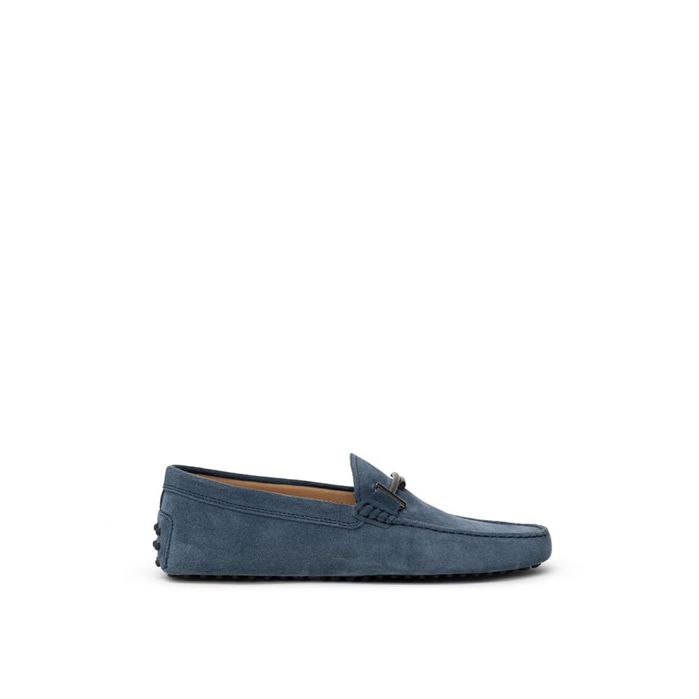 Blue Suede Leather Moccassin - ventzia