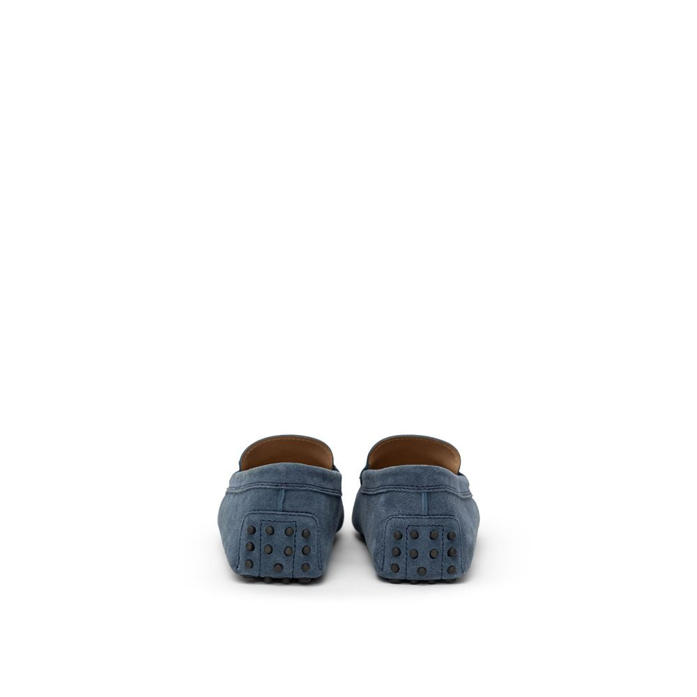 Blue Suede Leather Moccassin - ventzia