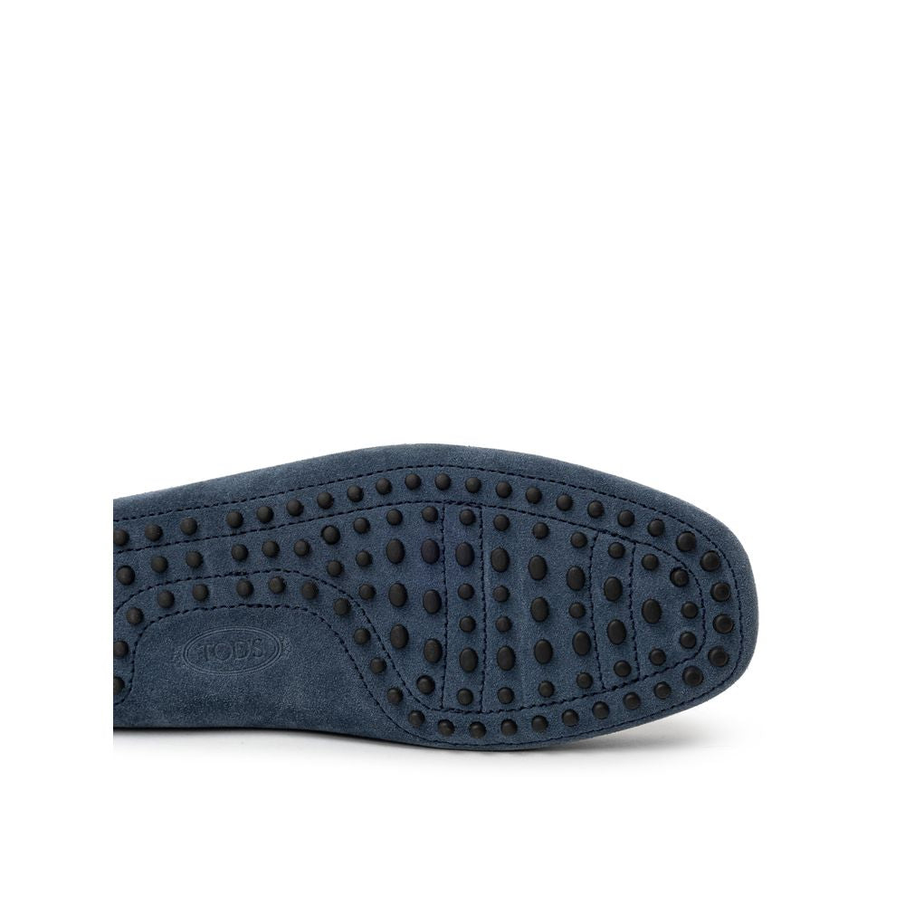 Blue Suede Leather Moccassin - ventzia