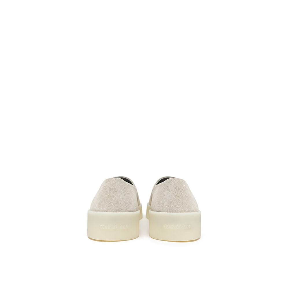 Gray Leather Moccassin - ventzia