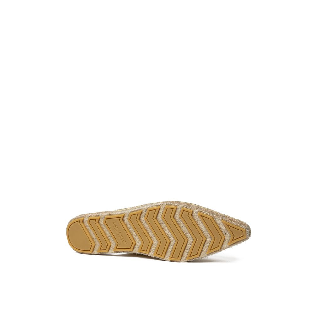 Yellow Leather Espadrille - ventzia