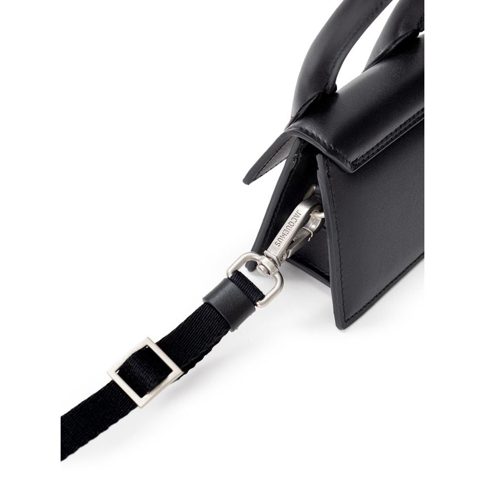 Black Leather Handbag - ventzia