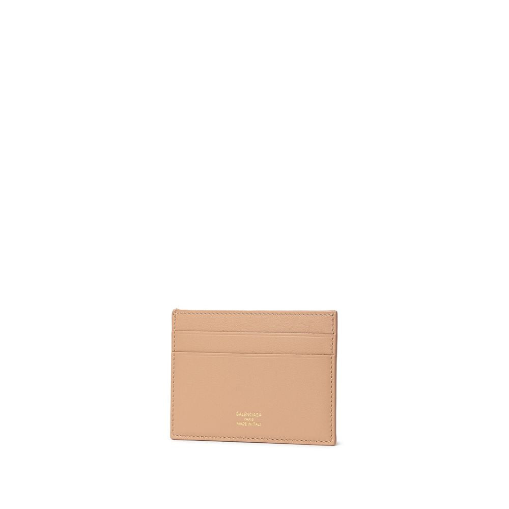 Beige Leather Cardholder - ventzia