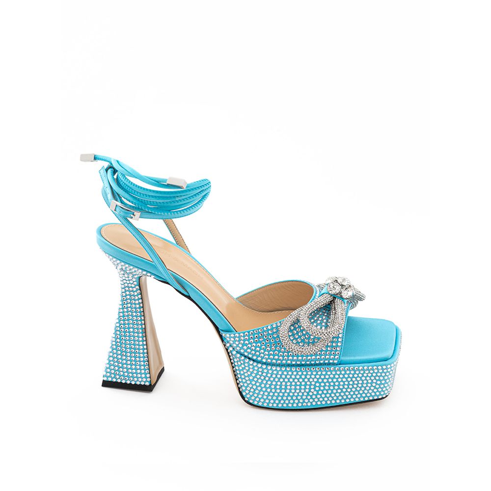Blue Leather Platform - ventzia