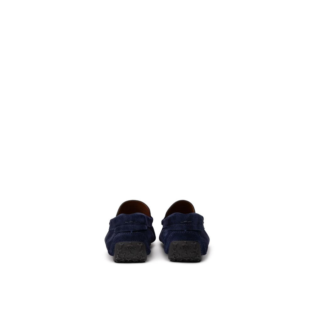 Blue Leather Moccassin - ventzia