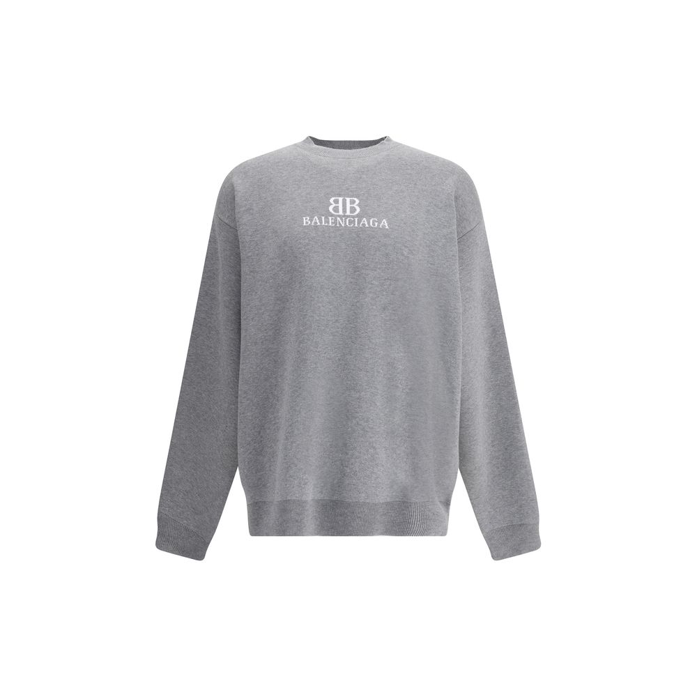 Gray Cotton Sweatshirt - ventzia