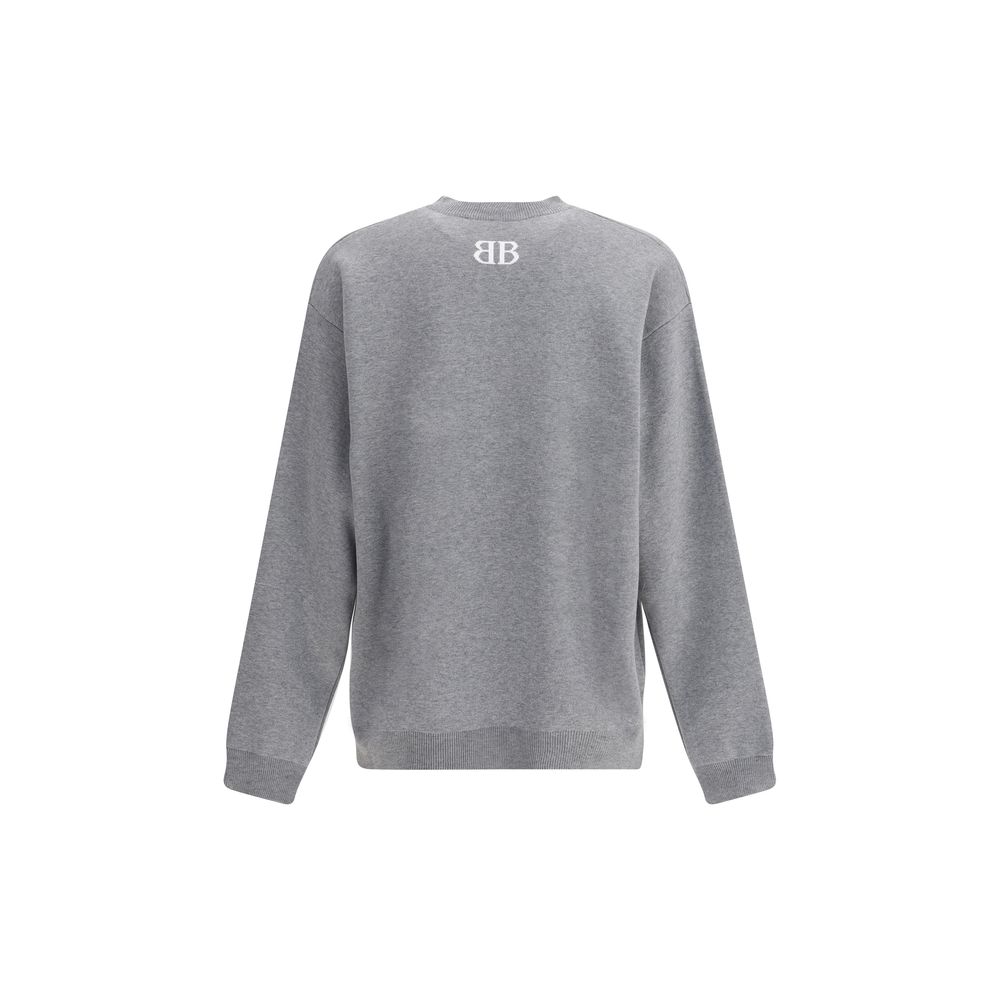 Gray Cotton Sweatshirt - ventzia