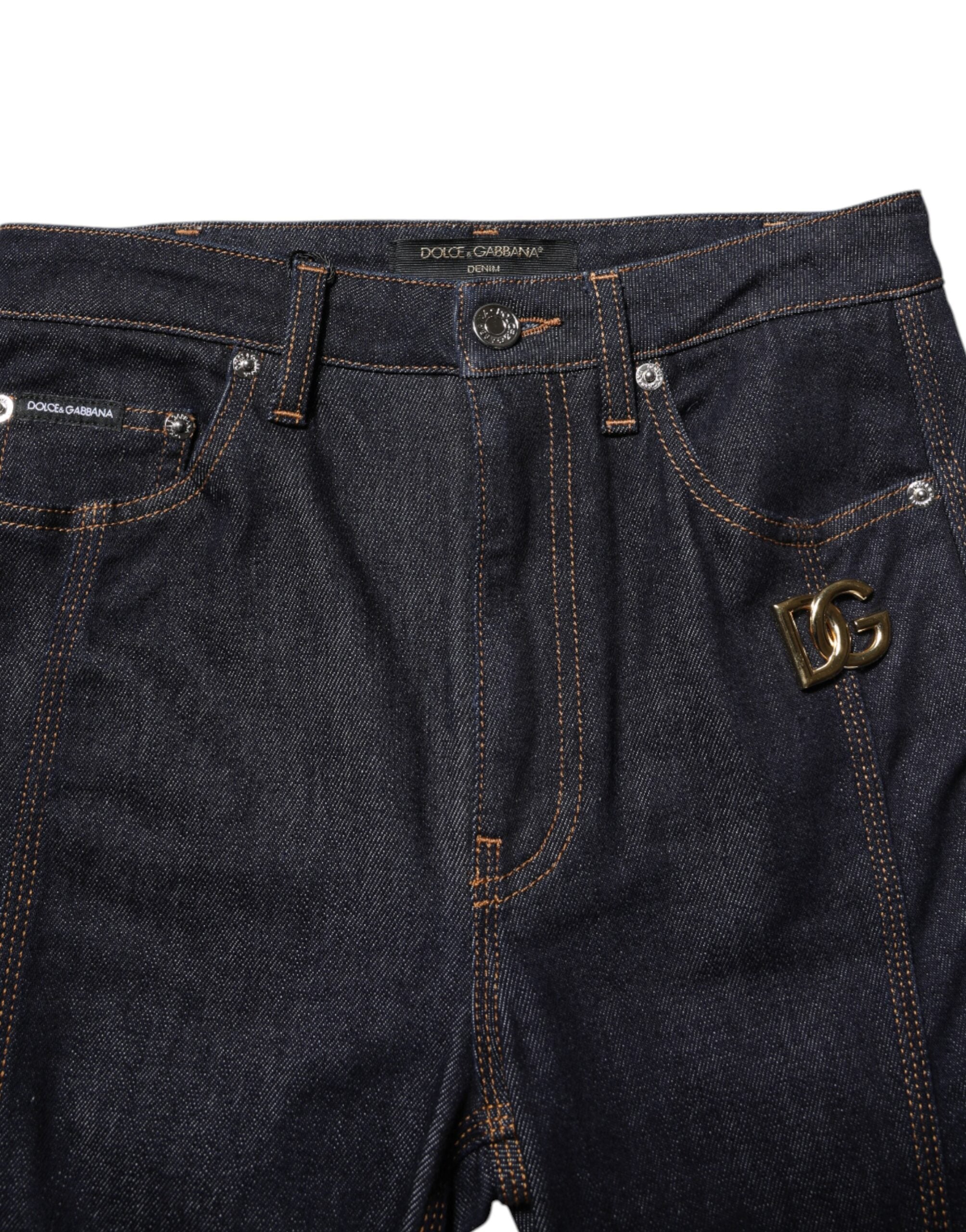 Black Cotton Mid Waist Bootcut Denim Jeans - ventzia