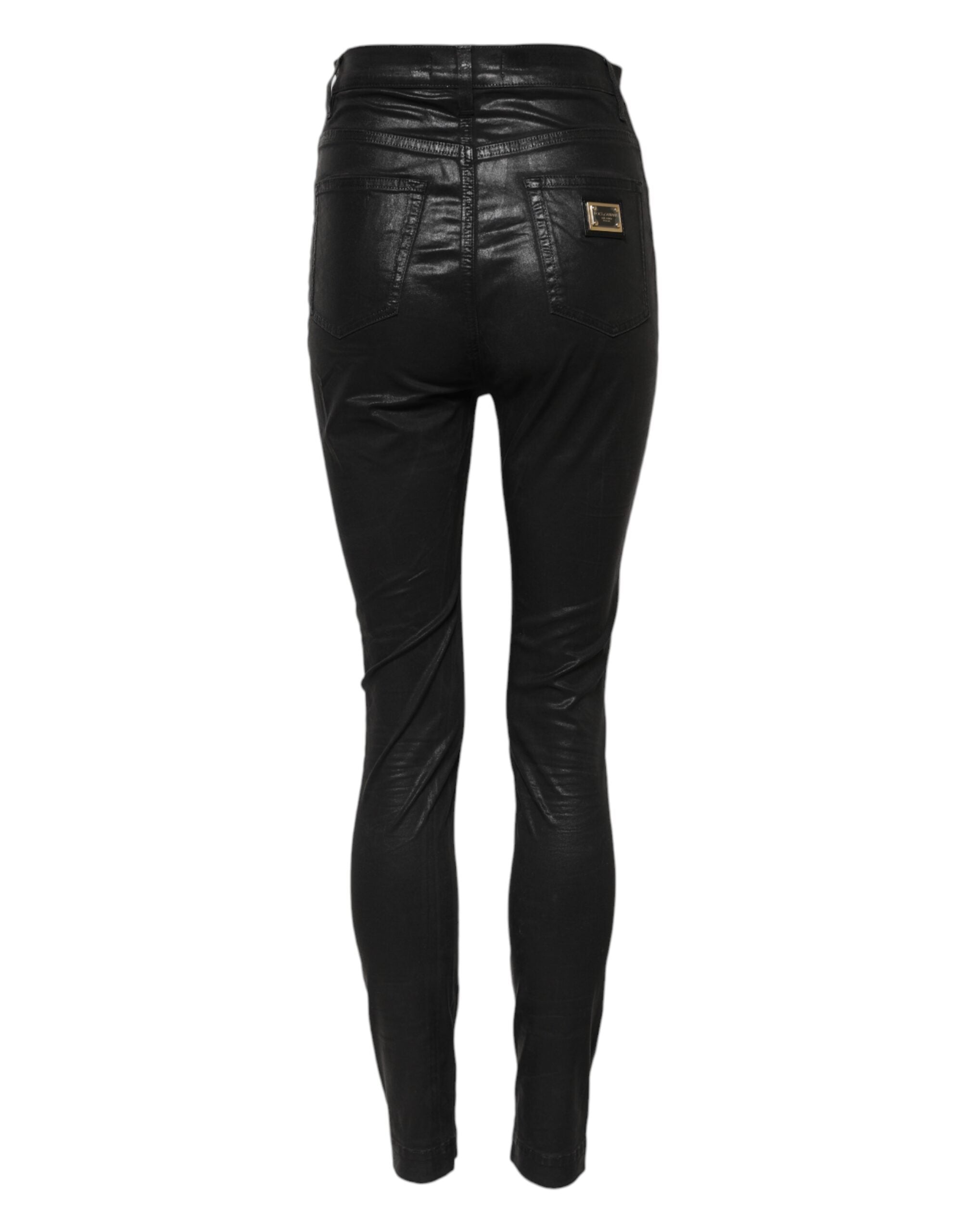 Black GRACE High Waist Skinny Denim Jeans - ventzia