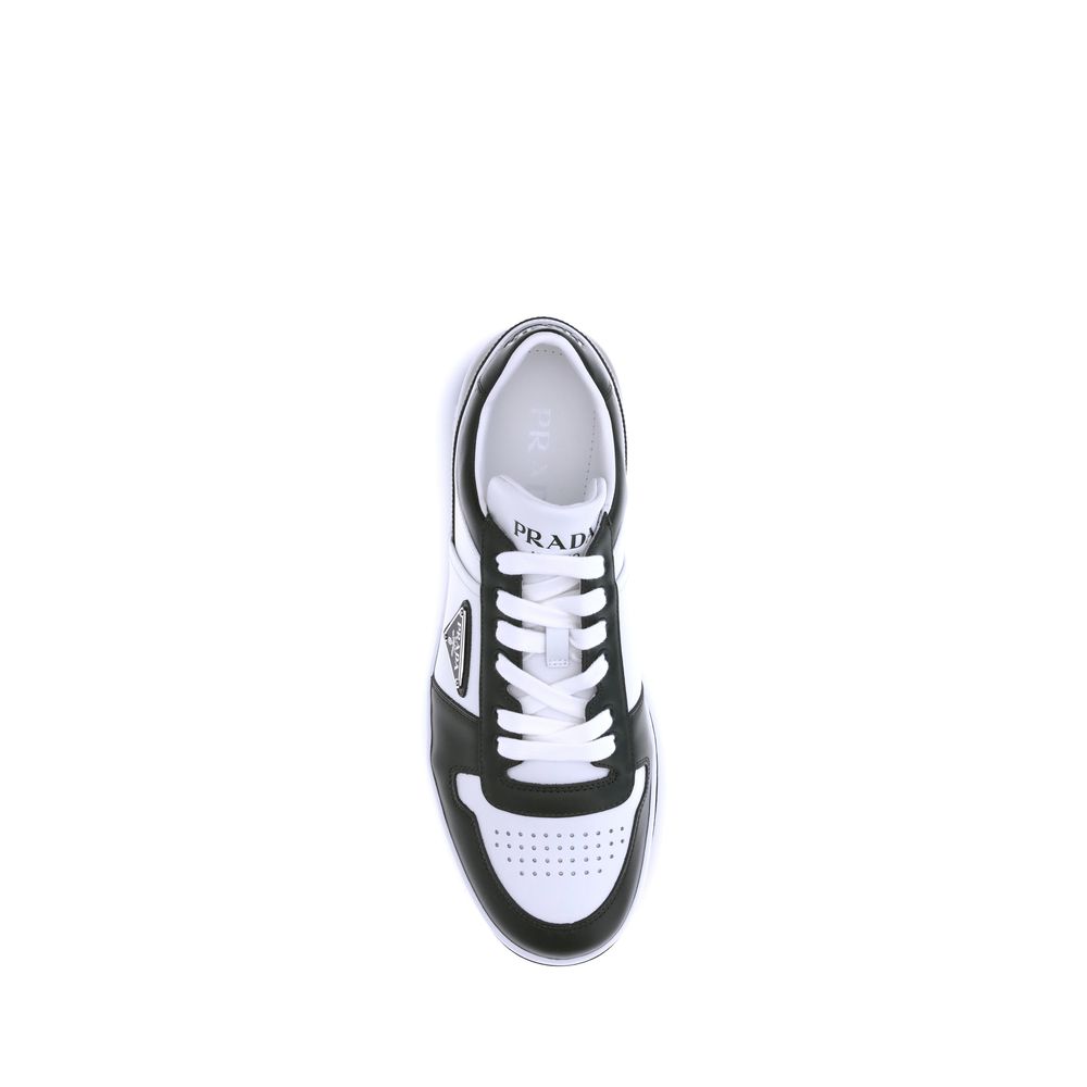 Black Calf Leather Bos Taurus Low Top Sneakers - ventzia