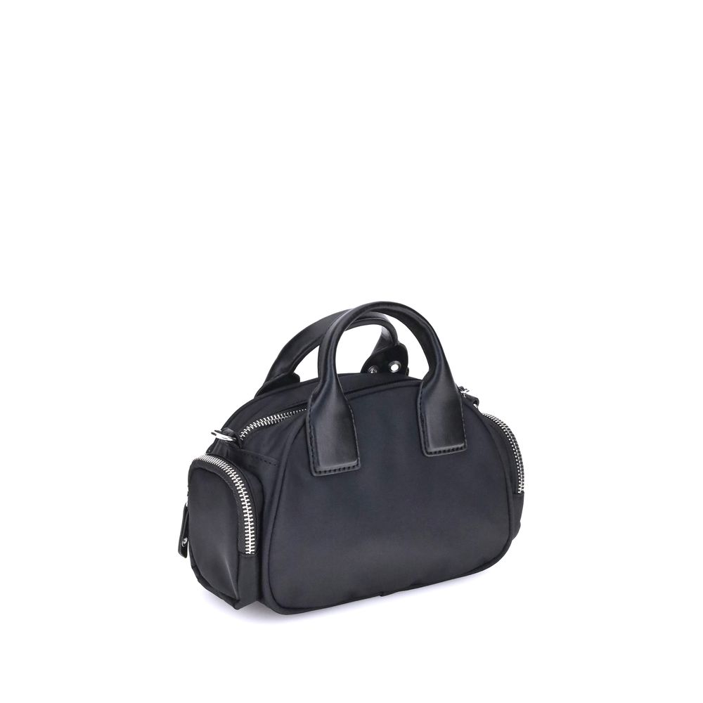 Black Nylon Shoulder Bag - ventzia