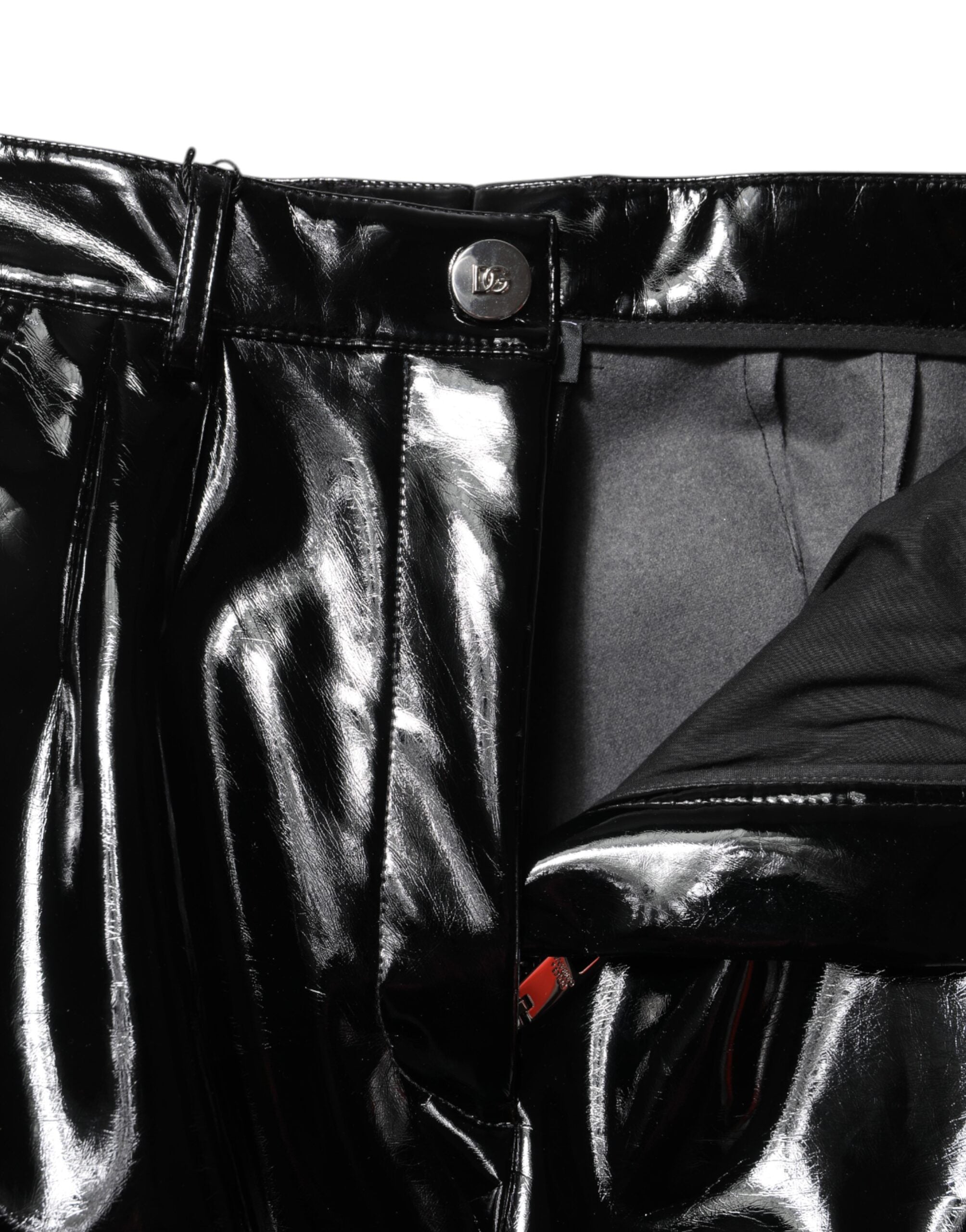 Black High Waist Cargo Bootcut Pants - ventzia