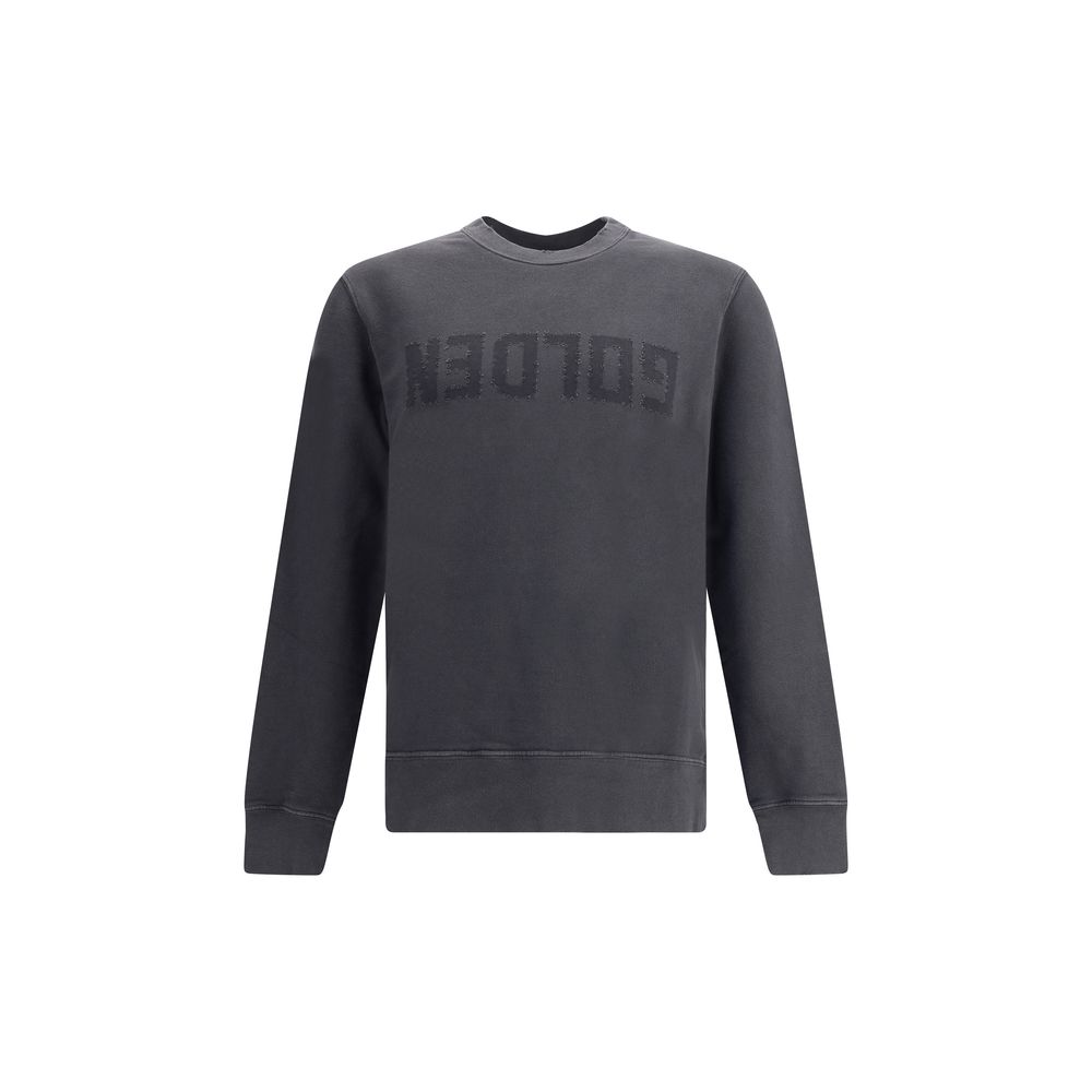 Black Cotton Sweatshirt - ventzia