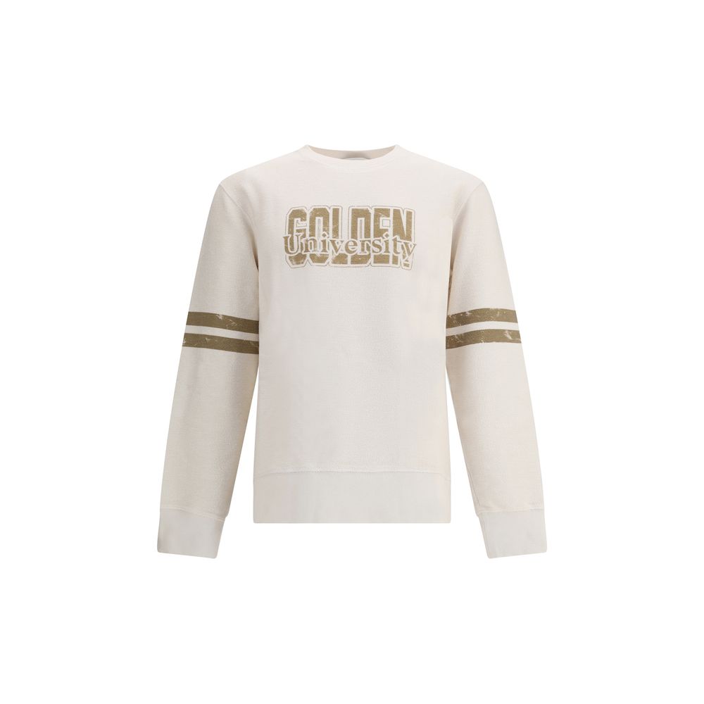 Beige Cotton Sweatshirt - ventzia