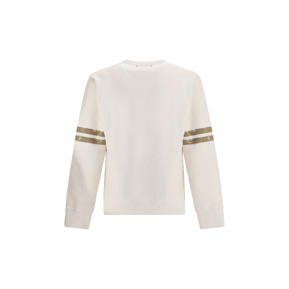 Beige Cotton Sweatshirt - ventzia