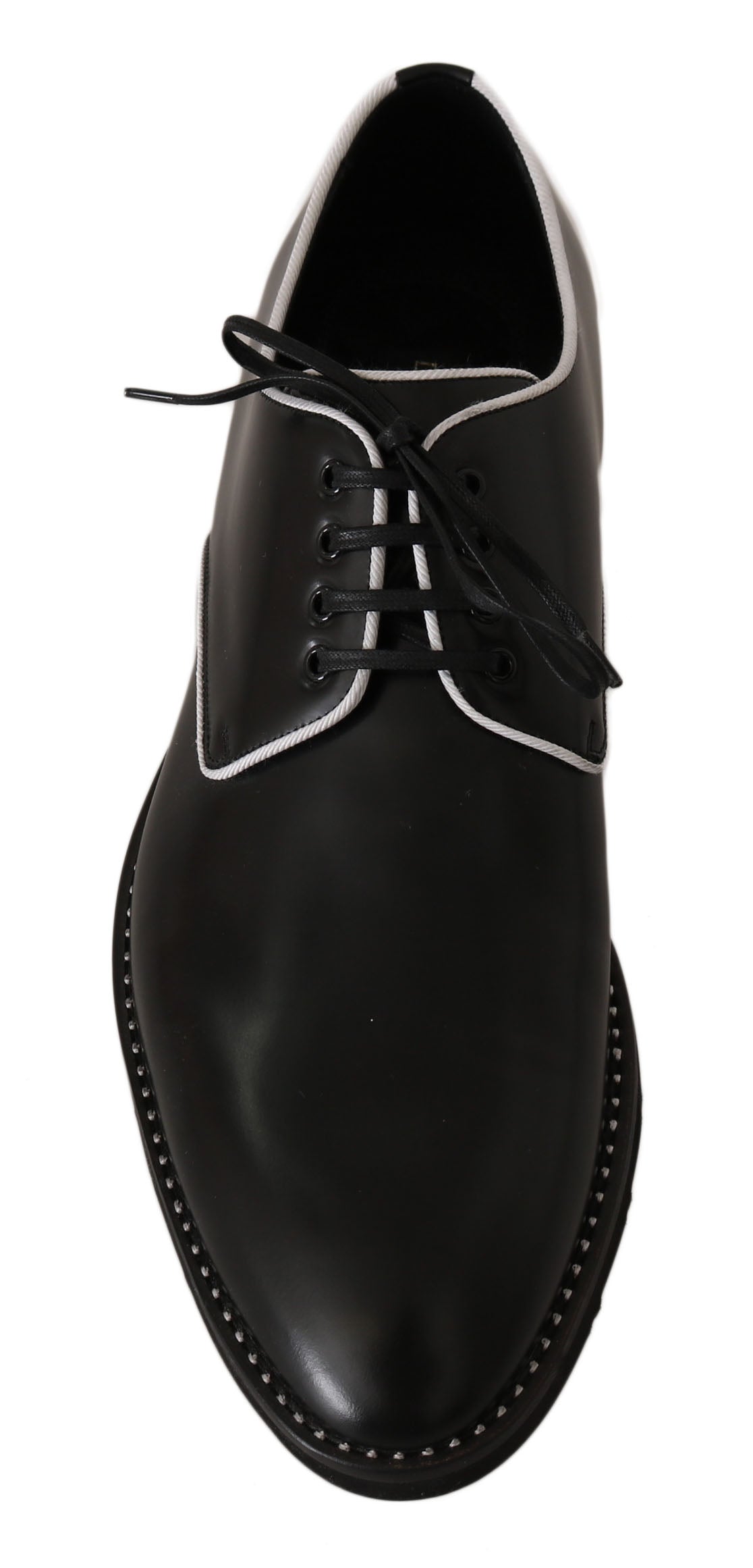 Elegant Black Leather Derby Dress Shoes - ventzia
