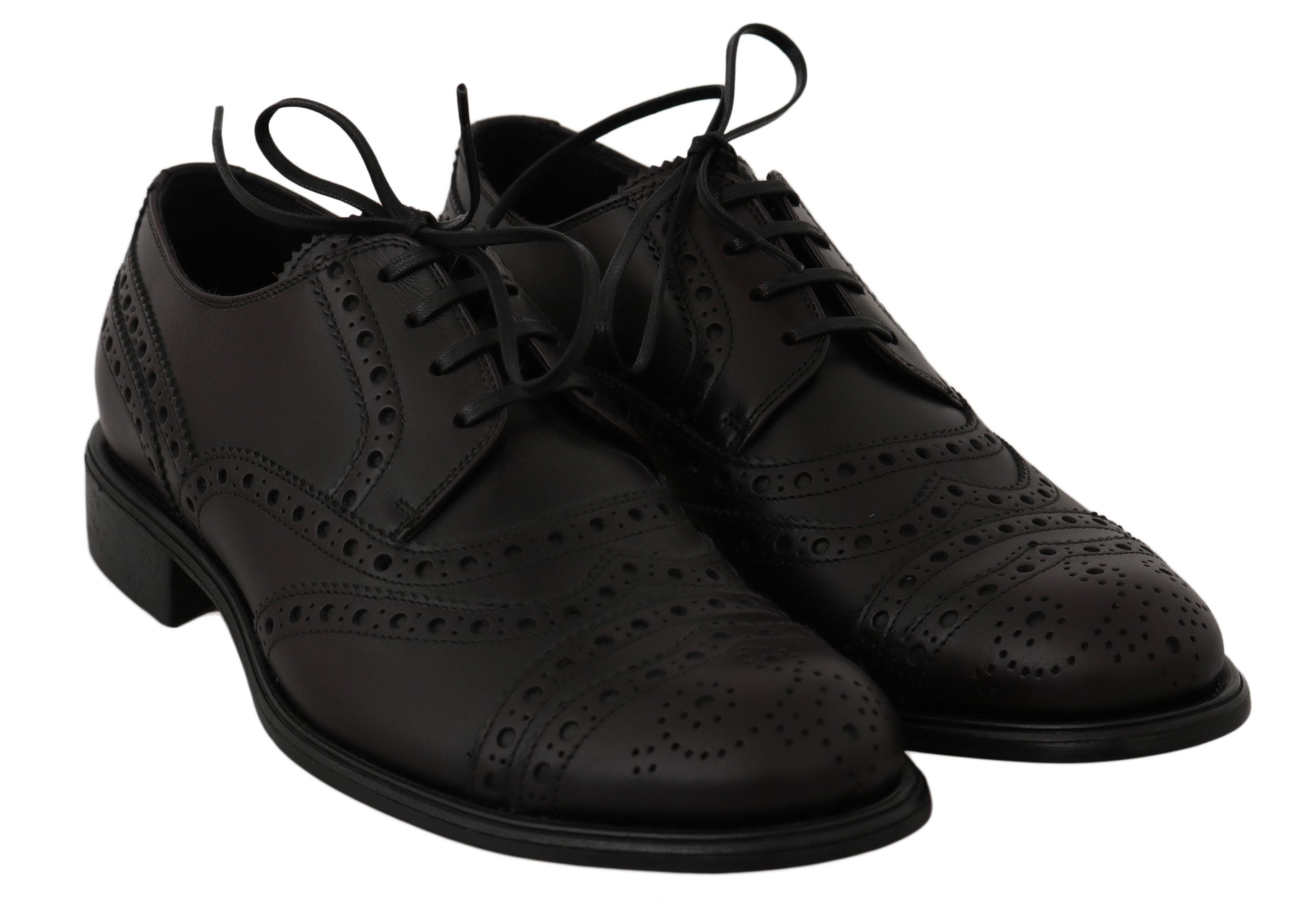 Elegant Bordeaux Wingtip Derby Dress Shoes - ventzia