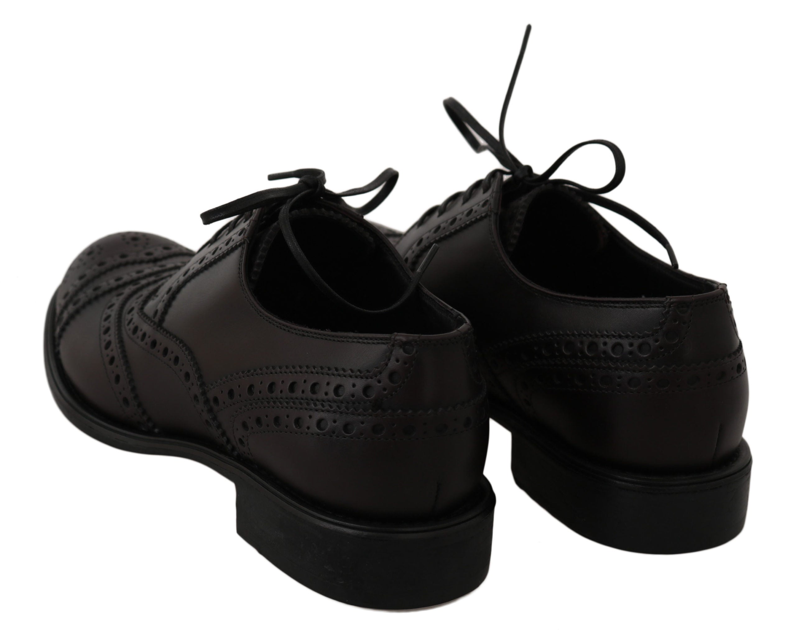 Elegant Bordeaux Wingtip Derby Dress Shoes - ventzia