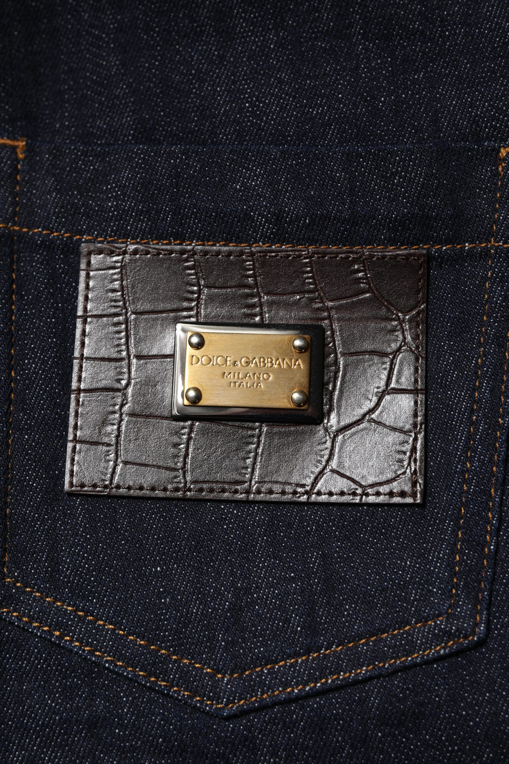 Blue Cotton High Waisted Flared Denim Jeans - ventzia