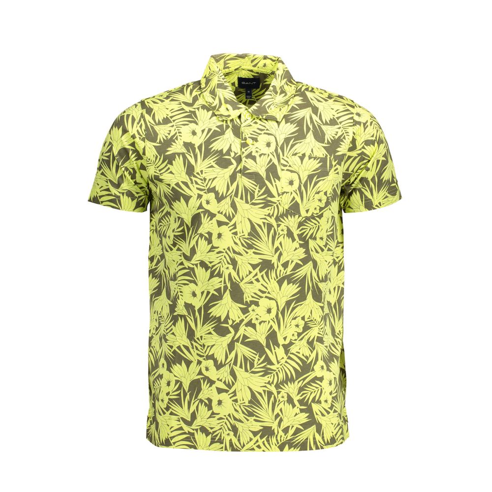 Yellow Cotton Polo Shirt - ventzia