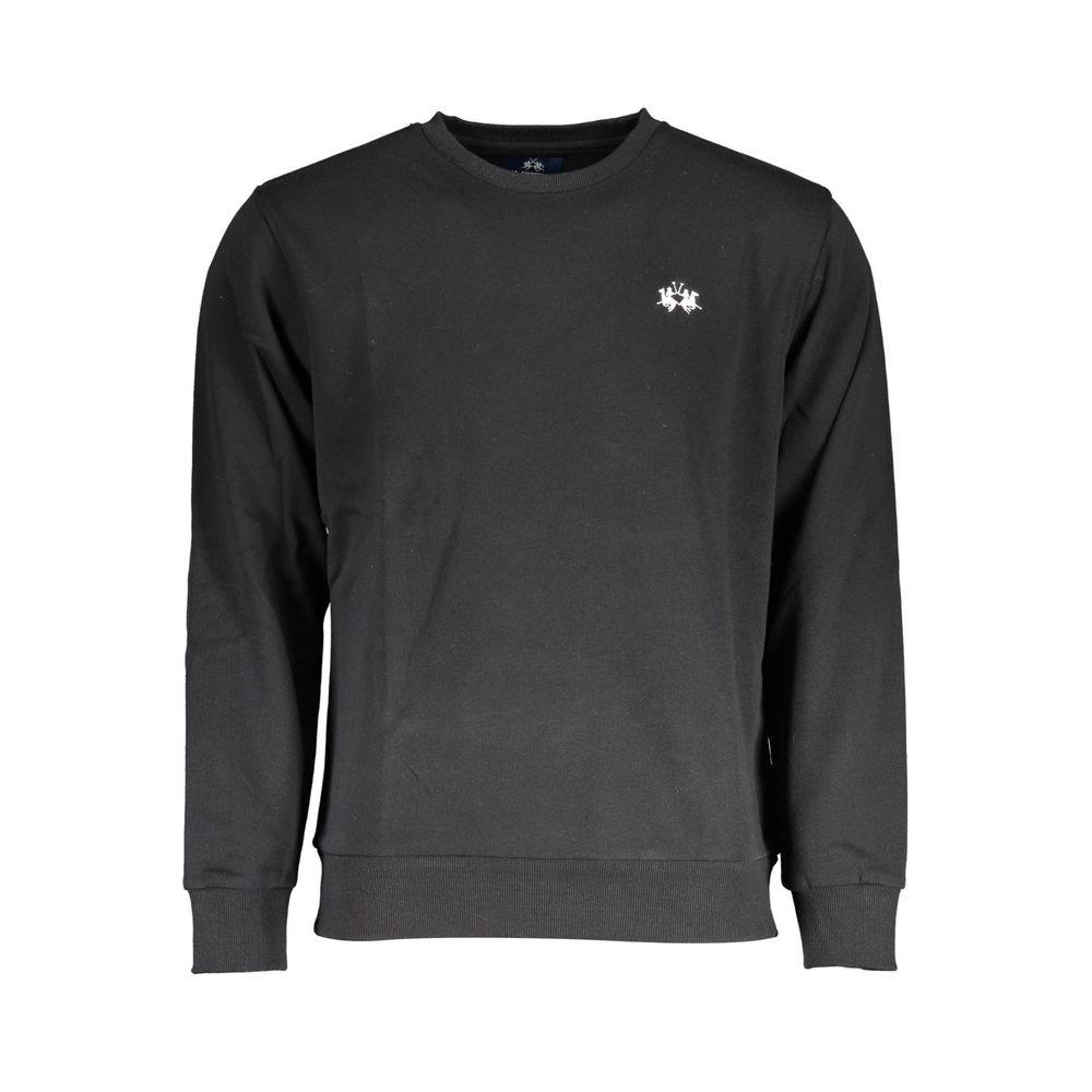 Black Cotton Men Sweater - ventzia