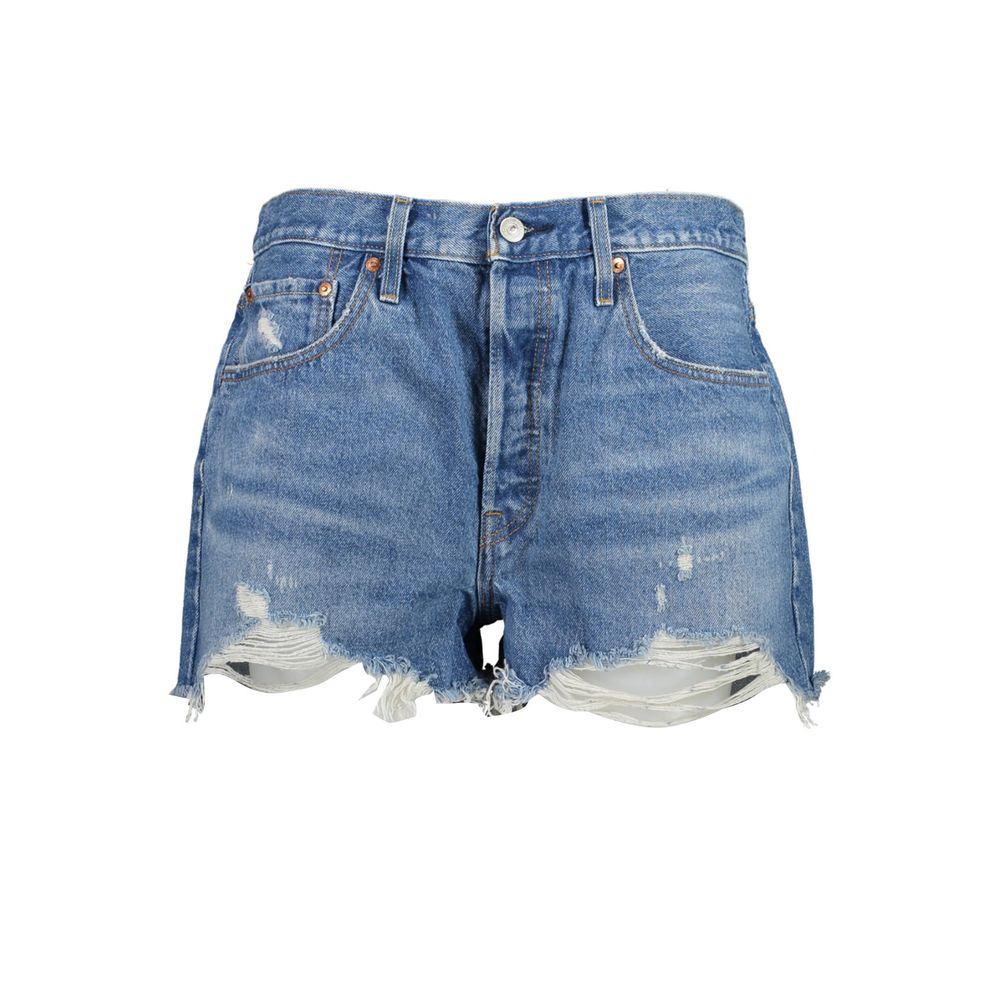Blue Cotton Women Jeans - ventzia