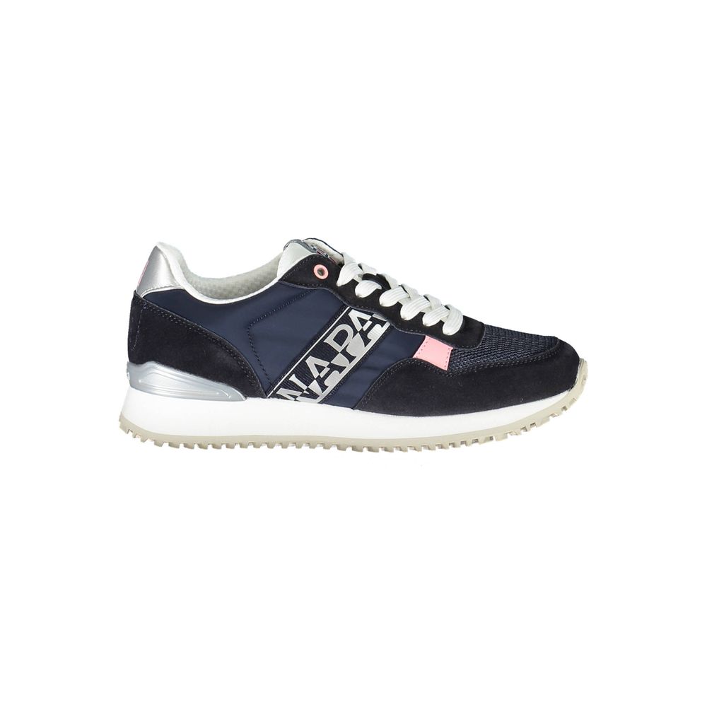 Blue Polyester Sneaker - ventzia